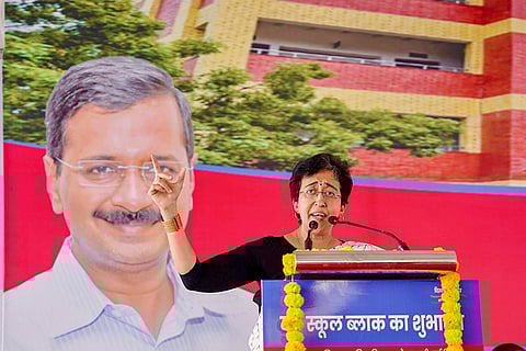 Atishi inaugurates a Gov school's academic block